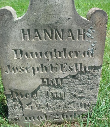 Hannah Hill tombstone
